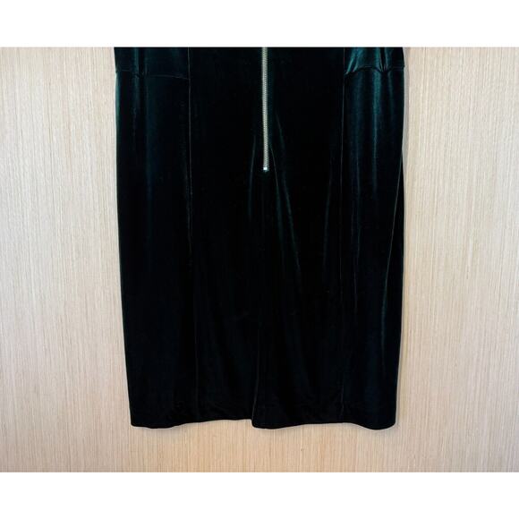 Eliza J Velvet Cutout Sheath Dress Womens Size 22W Hunter Green Event Evening - Picture 7 of 11
